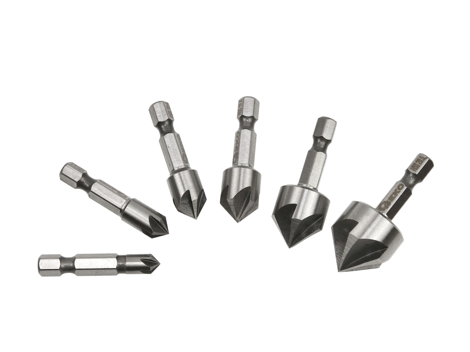GEKO G38574 Záhlubníky vrtáky na kov Hex 6,3-20,5mm sada 6 ks