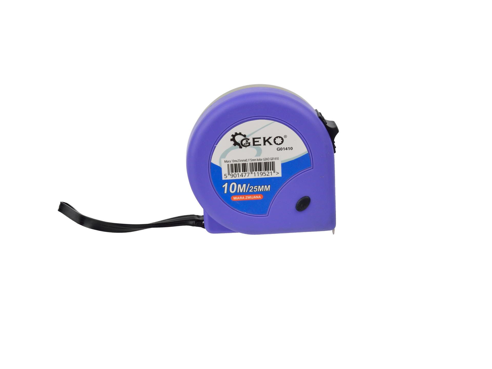 GEKO G01410 Svinovací metr měřítko 10m x 25mm