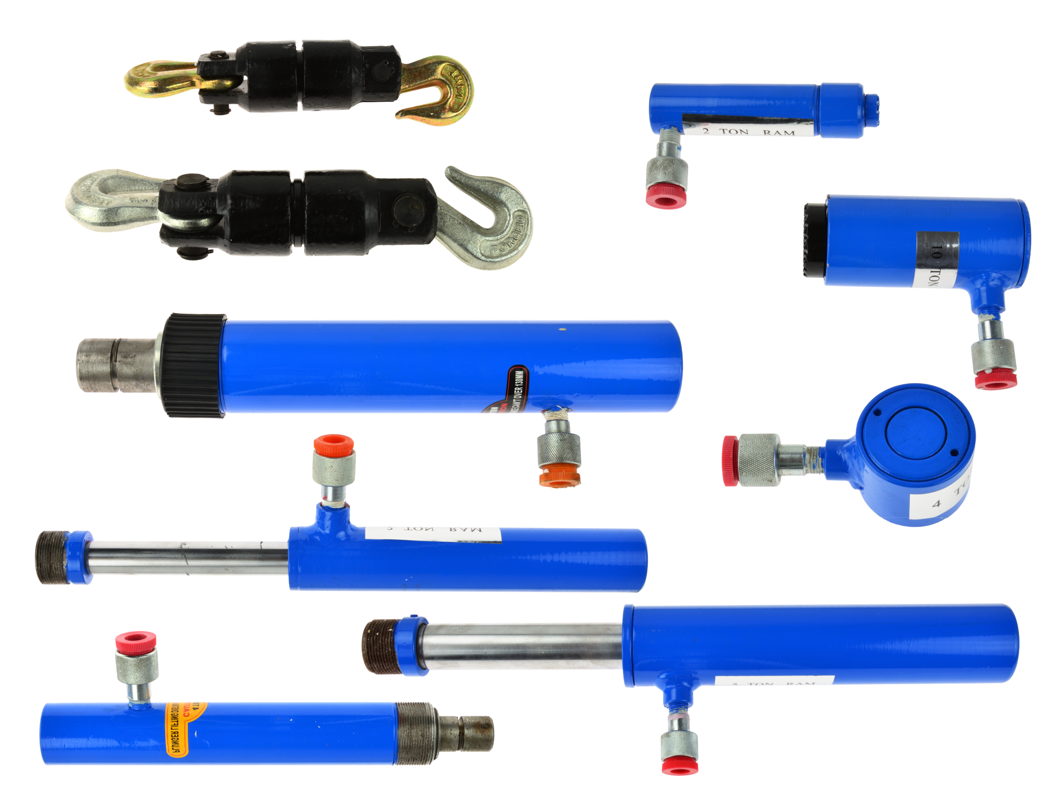 GEKO G02073 Hydraulické písty a stahováky pro opravu karosérie 7ks