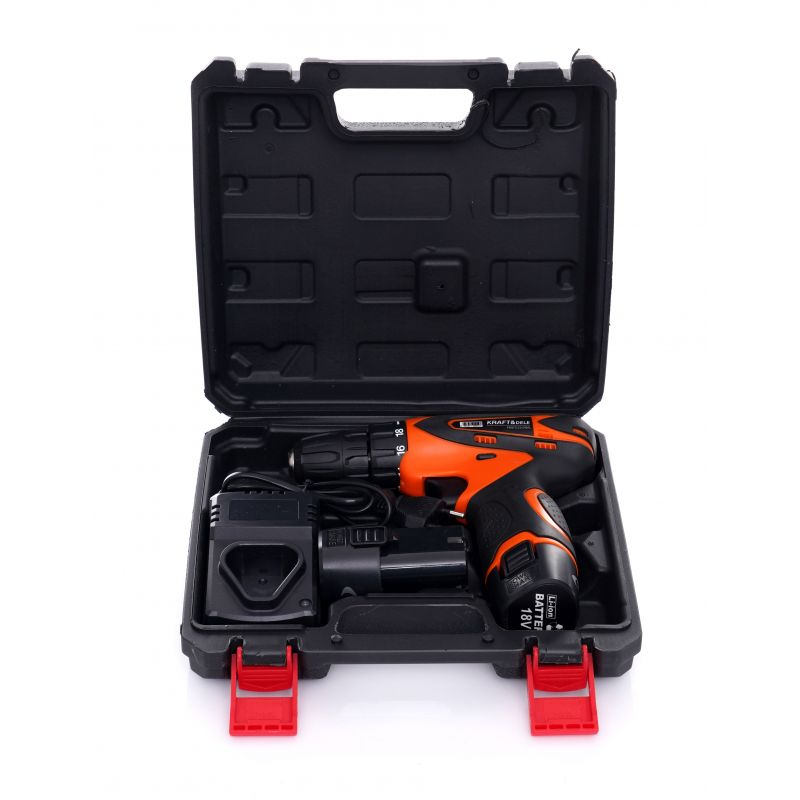 KRAFT&DELE KD3066 Akumulátorová vrtačka šroubovák 18V Li-ion + magnetický držák bitů 1/4" 60 mm