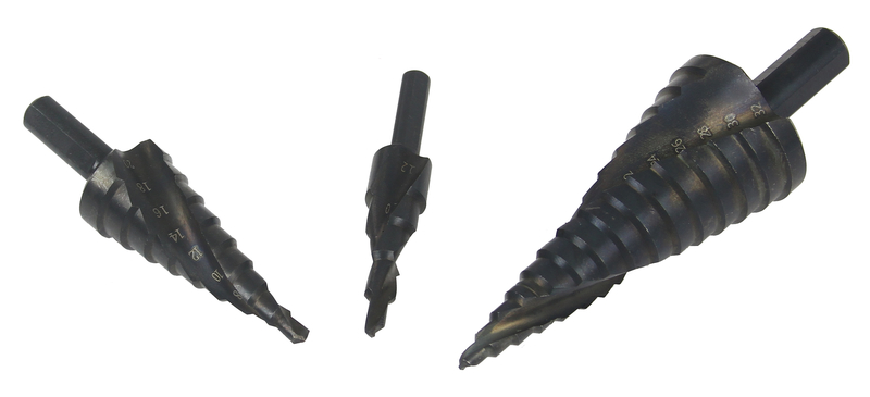 MAR-POL M22345 SADA VRTÁKŮ, STUPŇOVITÝ KUŽELOVÝ VRTÁK 4-30mm Rapid