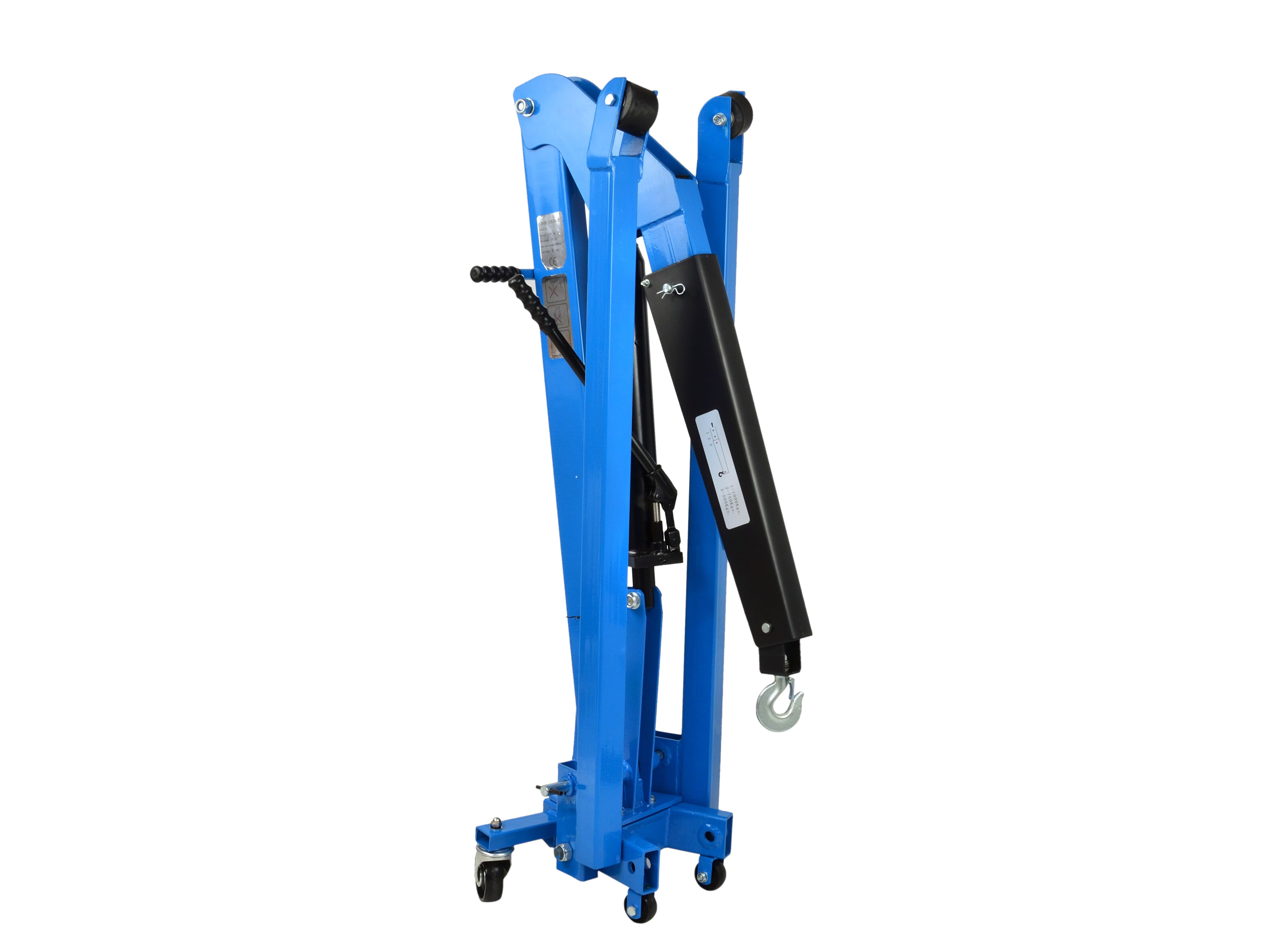 GEKO G02144 Dílenský hydraulický jeřáb zvedák kladkostroj 1t nízkoprofilový 