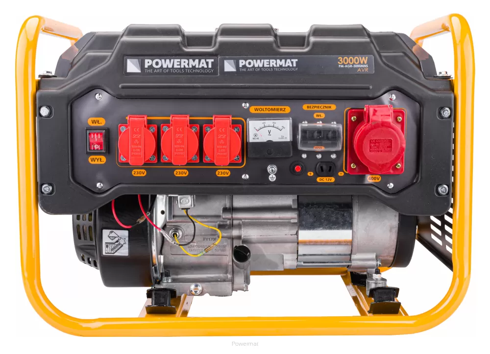POWERMAT PM-AGR-3000MNS ELEKTROCENTRÁLA, GENERÁTOR PROUDU 7HP 230V/400V 3000W