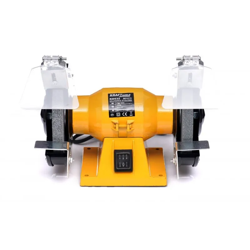 KRAFT&DELE KD532-Z 1500W Elektrická stolní bruska dvoukotoučová 150x16x12,7mm