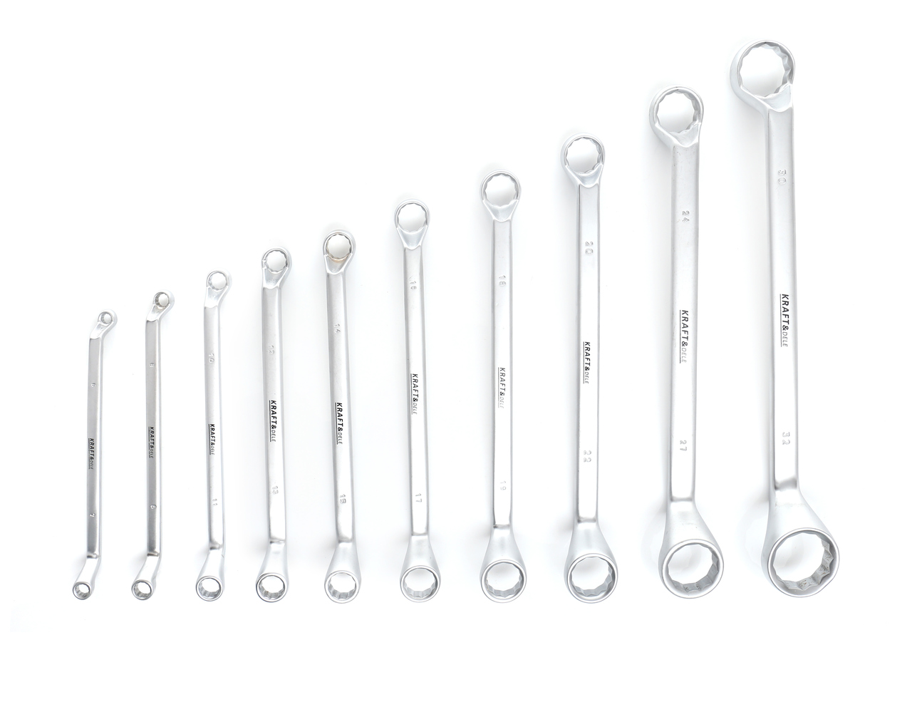 Kraft&Dele KD10941 Klíče očkové obustranné 10ks 6-32mm klíč sada klíčů