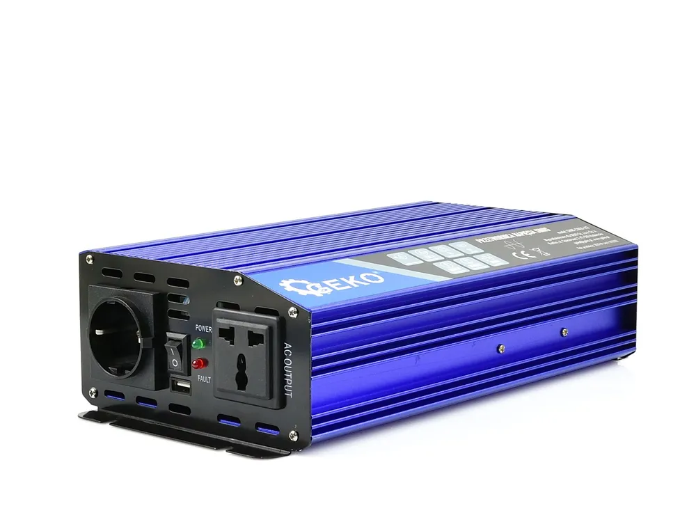 GEKO G17014 Měnič napětí Sinus pro auta, čluny 12V 230V 1000W/2000W