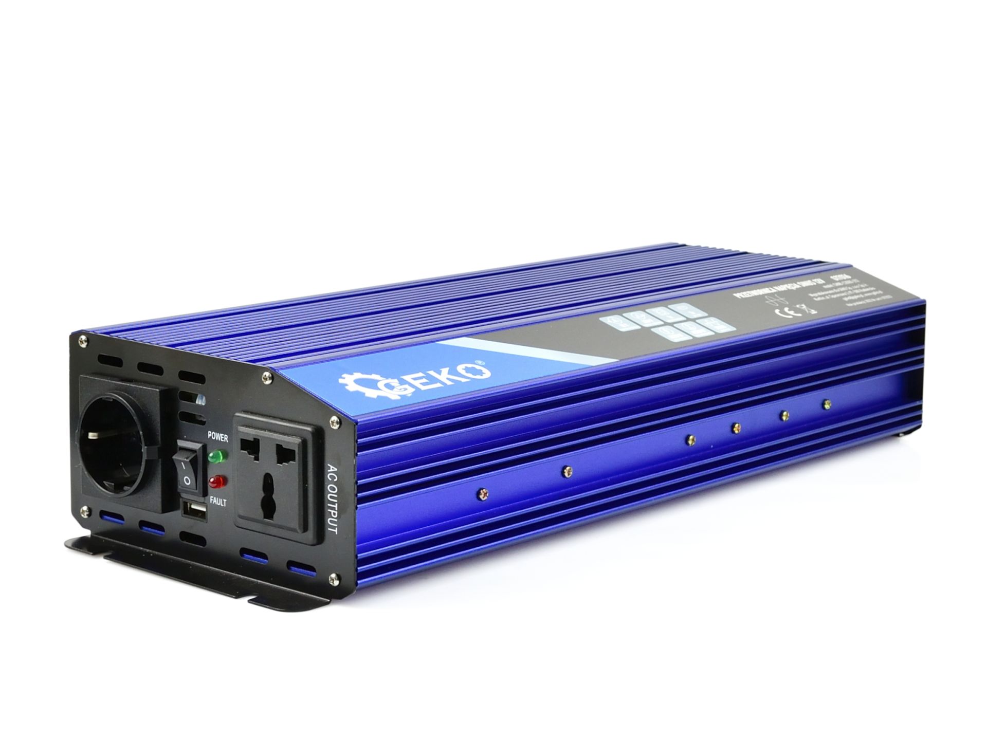 GEKO G17016 Měnič napětí Sinus pro auta, čluny 12V 230V 2000W/4000W