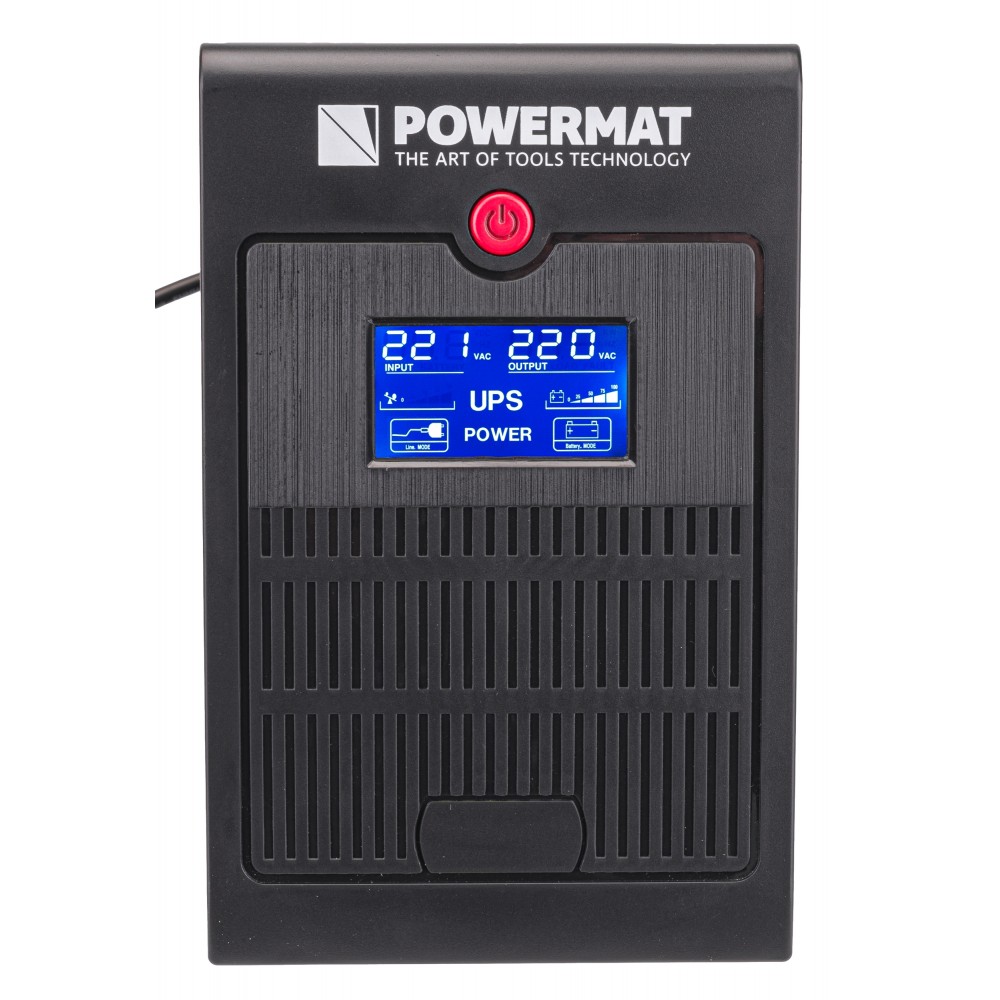 POWERMAT PM-UPS-1200M Záložní zdroj pro PC servery s LCD (UPS) 1200VA/720W