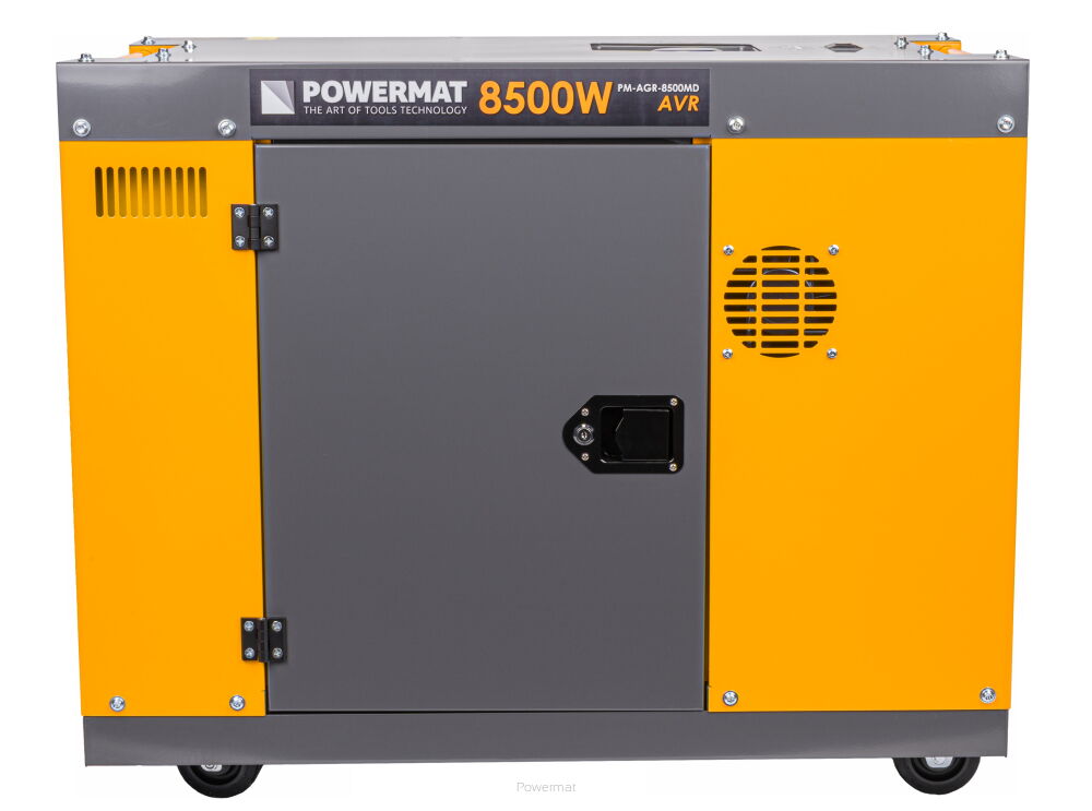 POWERMAT PM-AGR-8500MD DIESELOVÝ GENERÁTOR / Elektrocentrála 8,5KW 15HP 230V 400V ATS