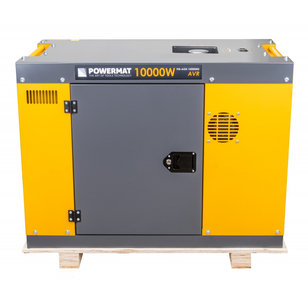 POWERMAT PM-AGR-10000MD DIESELOVÝ GENERÁTOR / Elektrocentrála 10KW 20HP 230V 400V AVR