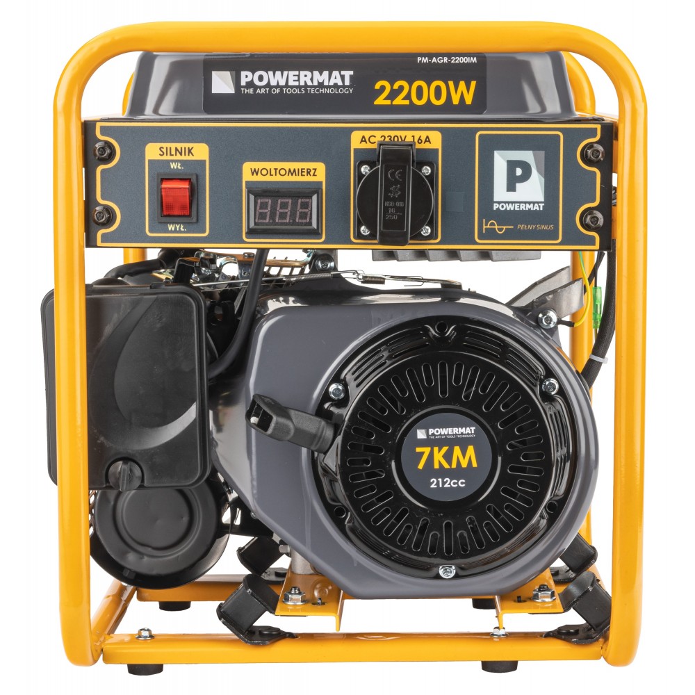 POWERMAT PM-AGR-2200IM INVERTOROVÁ ELEKTROCENTRÁLA GENERÁTOR 7HP 230V 2200W