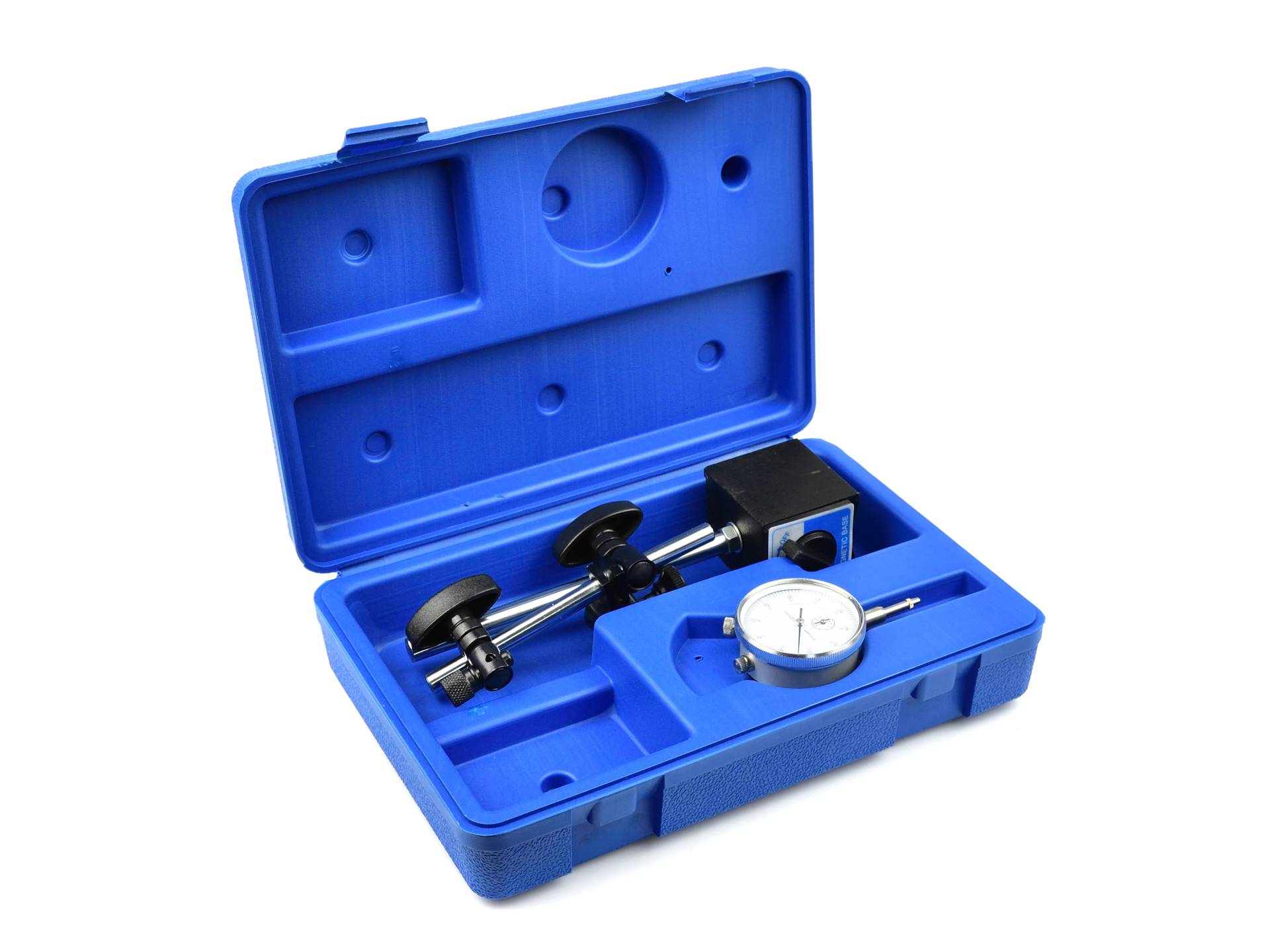 GEKO G02624 Automatický magnetický stativ + číselníkový úchylkoměř