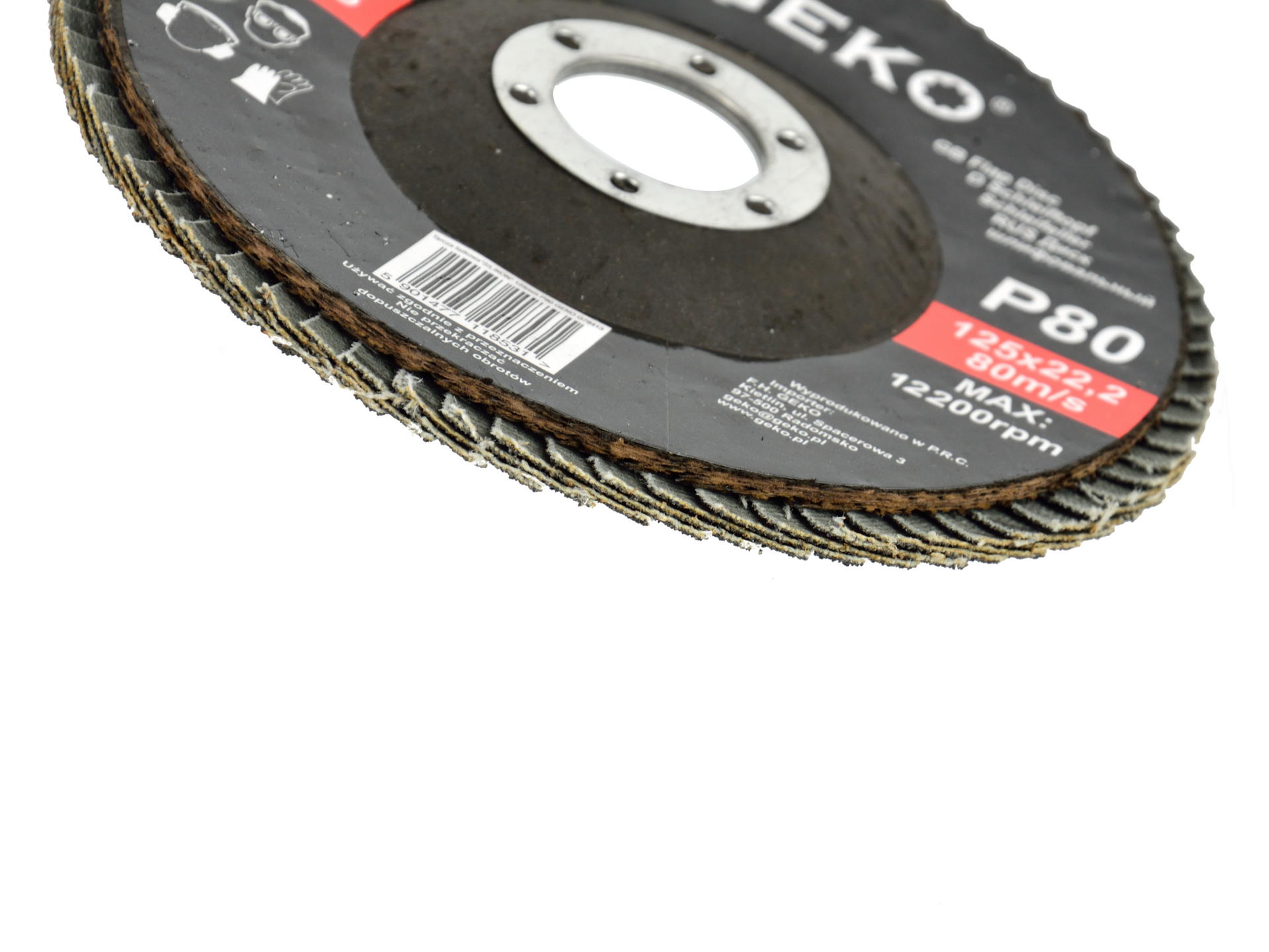 GEKO G78413 Brusný lamelový kotouč 10ks na brusku 125mm P80 PREMIUM
