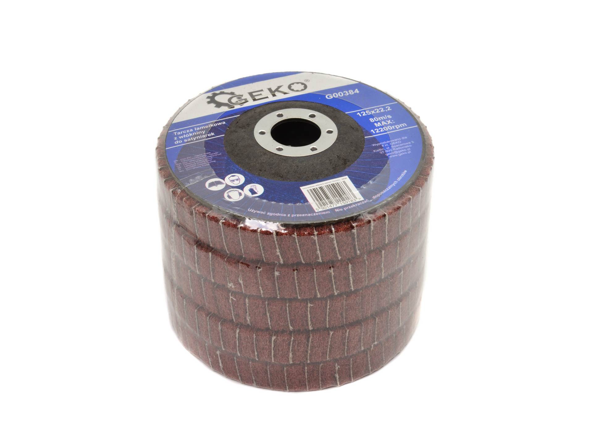 Geko G00384 Lamelový kotouč pro satinovací brusku 125mm 22mm 10ks