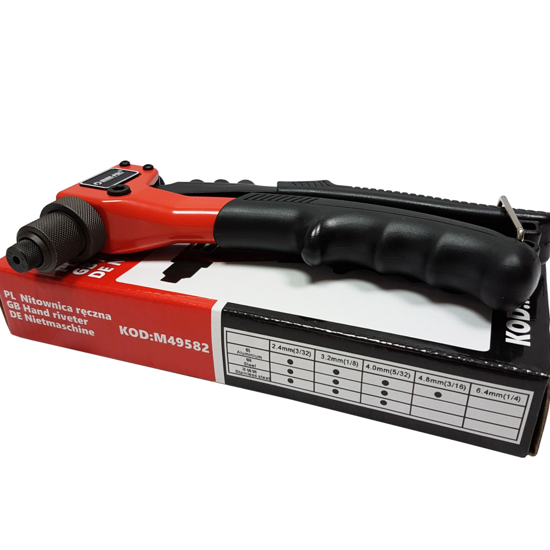 MAR-POL M49582 PROFI Nýtovací kleště 2,4-4,8 mm 220mm