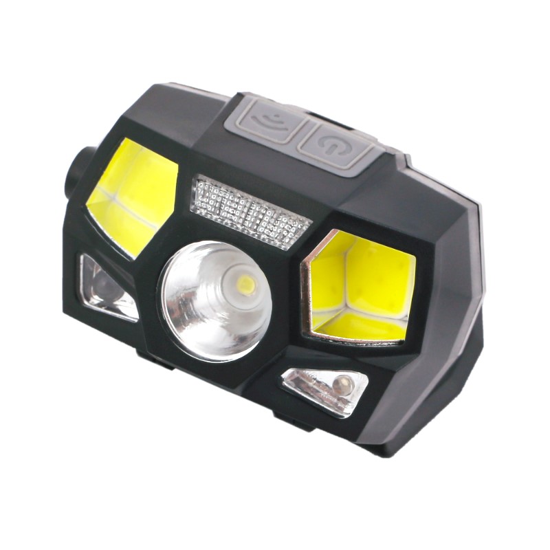 IRMA LAT31 Čelovka baterka na čelo 2xCREE 4xCOB 1200 mAh senzor