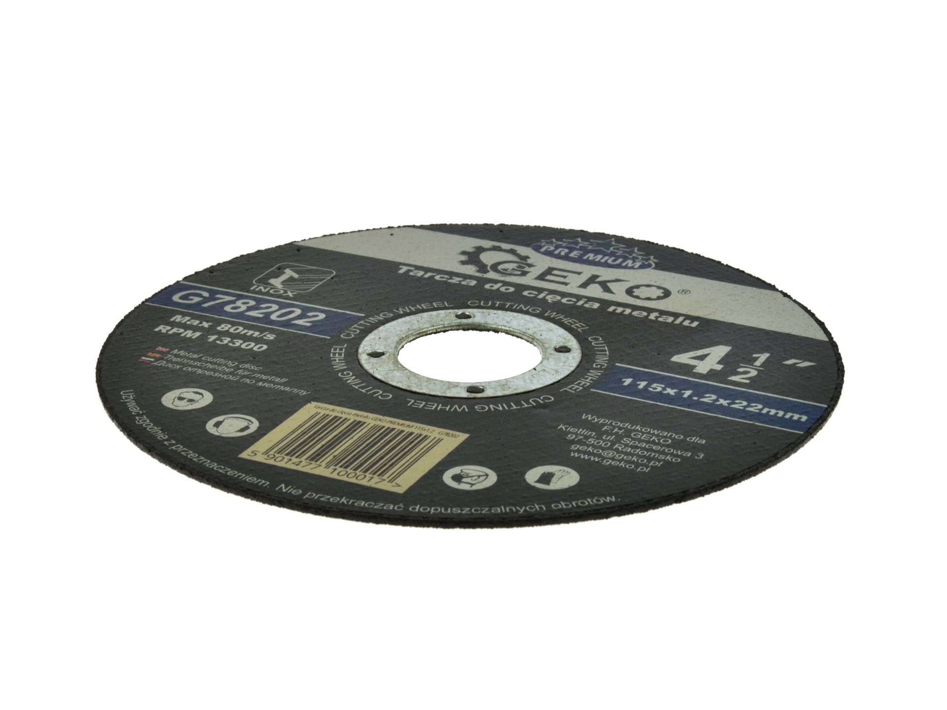 GEKO G78202 Řezný kotouč na kov 115x1,2mm Premium Inox 10ks