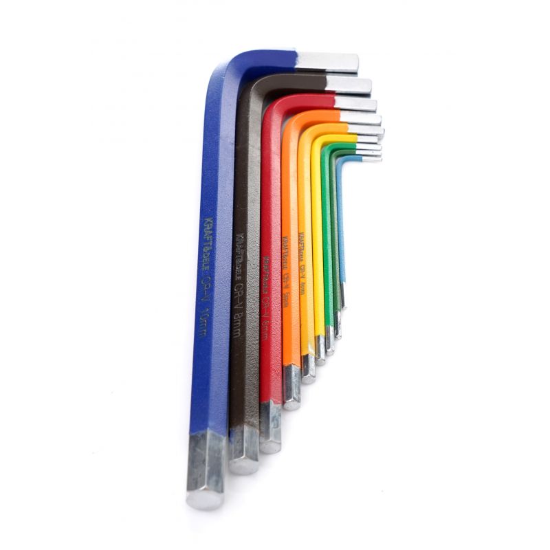 Kraft&Dele KD11931 Imbusové klíče barevné imbusy 9ks HEX 1,5-10