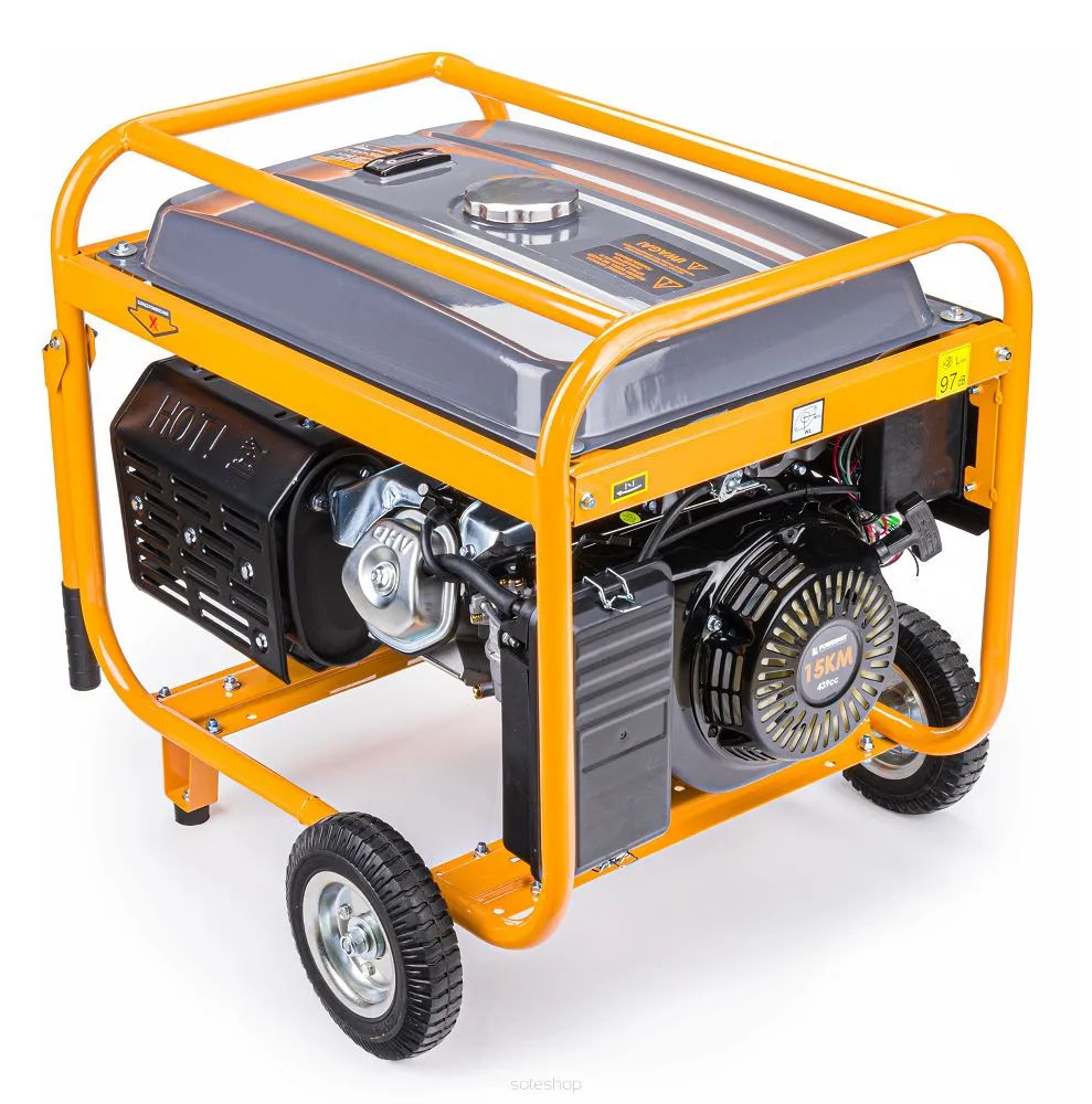 POWERMAT PM-AGR-7500M-EL ELEKTROCENTRÁLA GENERÁTOR PROUDU 15HP 230V/400V 7500W AVR