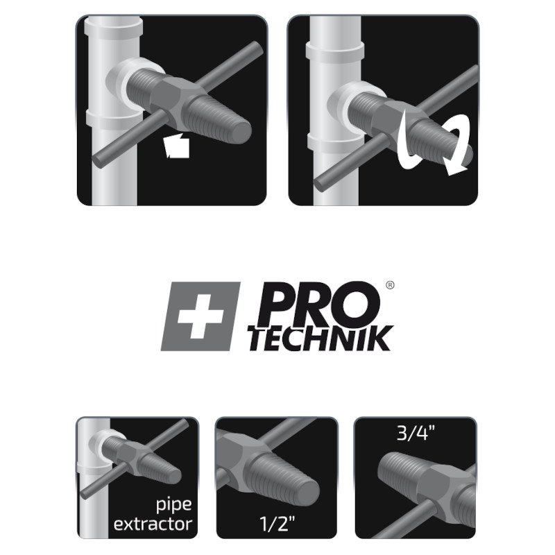 Irma PPEX9 Vytahovače zlomených ventilů šroubů 1/2'' i 3/4''