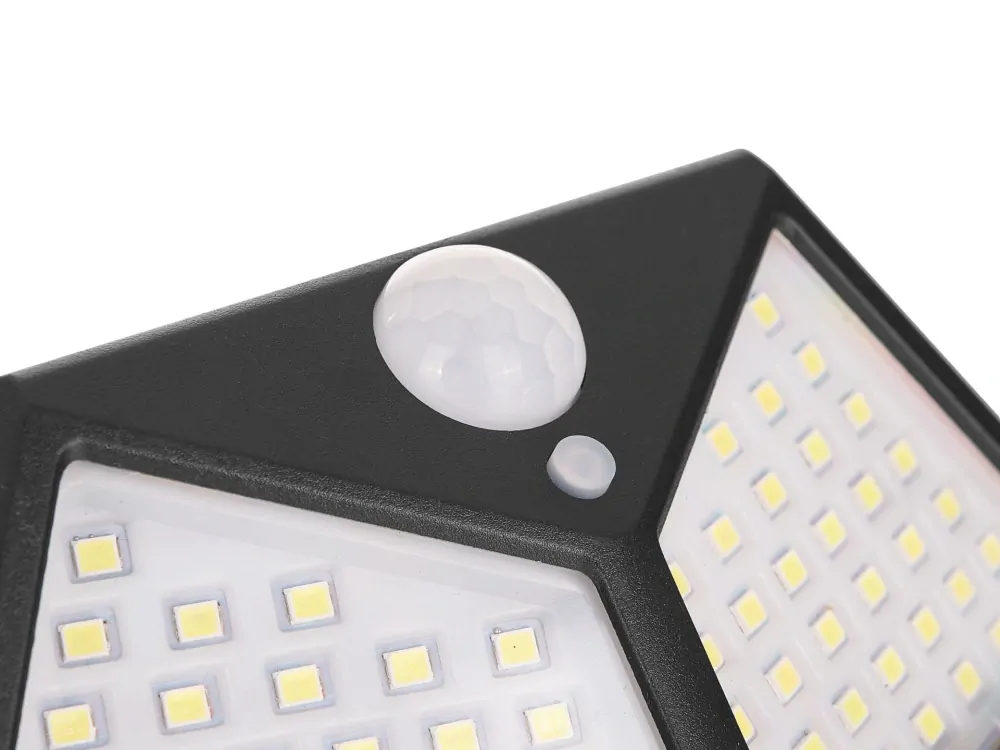 GEKO K02025 Solární lampa se soumrakovým a pohybovým senzorem 50W (100LED reflektor)