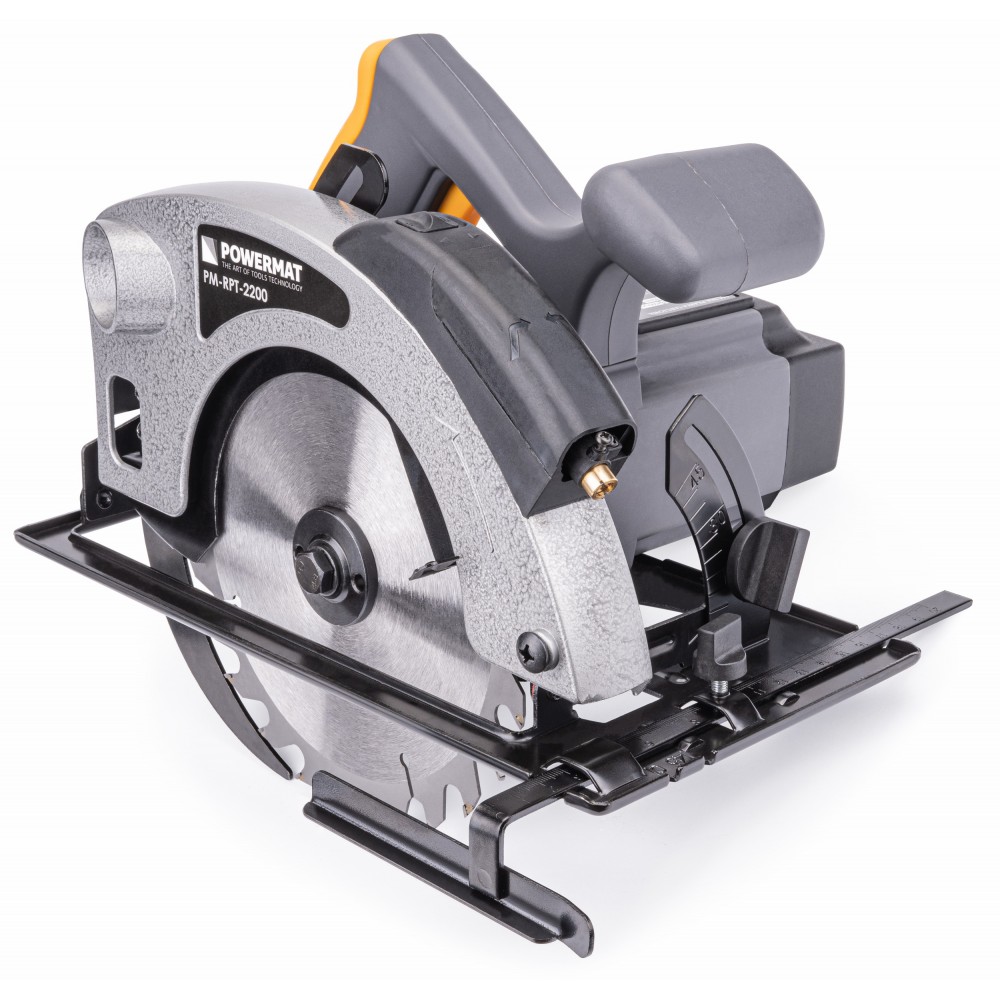 POWERMAT PM-RPT-2200 2200W Kotoučová pila ruční na dřevo laser řezačka 185mm