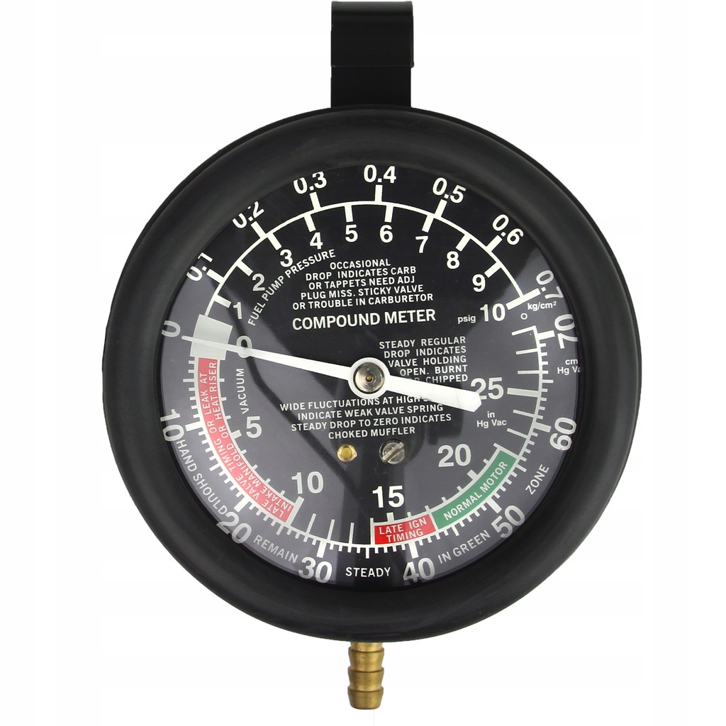Mar-pol M57673 Vakuový tester měřič tlaku oleje 0-1 kg / cm2