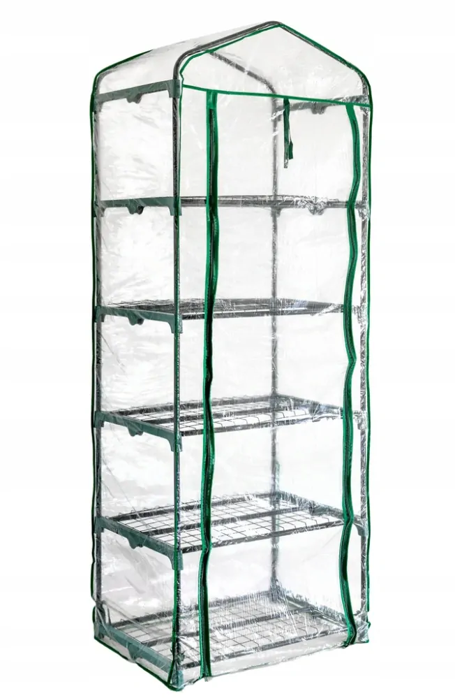 MAR-POL M85005 ZAHRADNÍ FÓLIOVNÍK SKLENÍK 69x50x195cm 5 polic