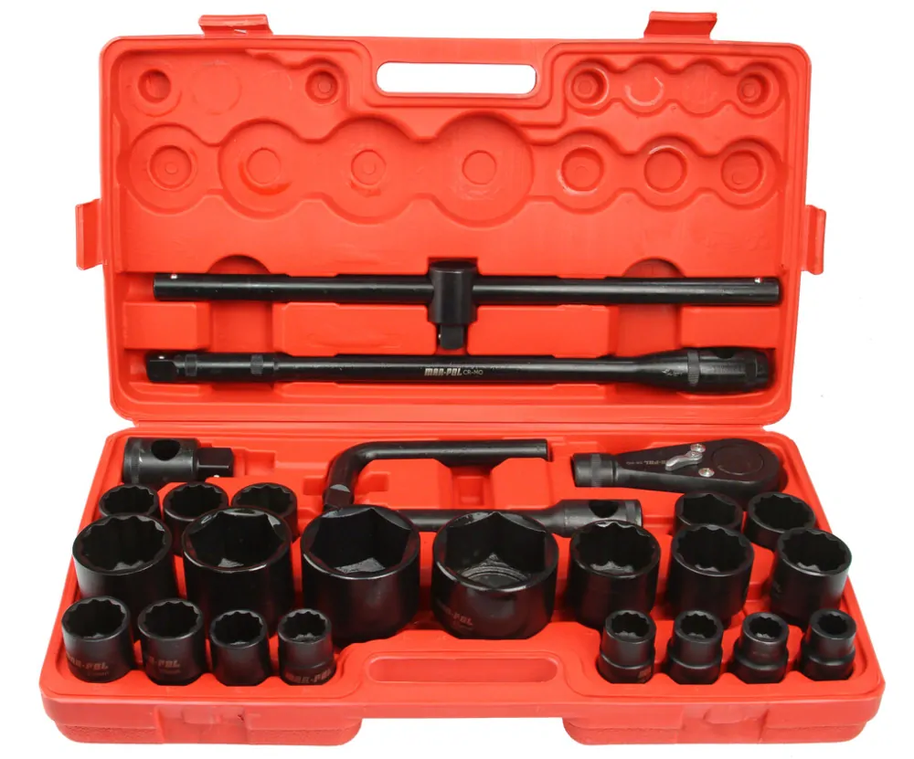 MAR-POL M58249 Nástrčné klíče 26 ks sada 3/4" a 1"