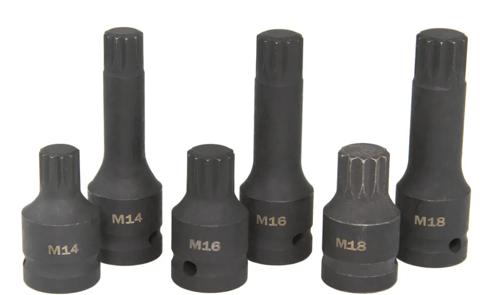 MAR-POL M66417 Nástrčné klíče SPLINE 1/2" M14-M16-M18 6ks
