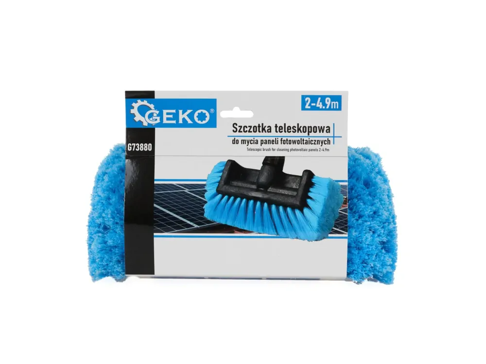 GEKO G73880 Teleskopický kartáč na mytí aut fotovoltaických solárních panelů 2-4,9m