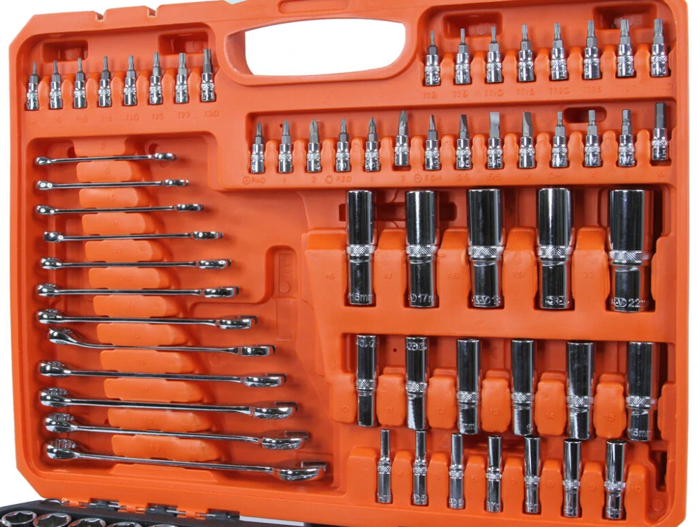 BJC B58229 Gola sada 216 dílná nástrčné klíče ráčna bity 1/2" 3/8" 1/4"