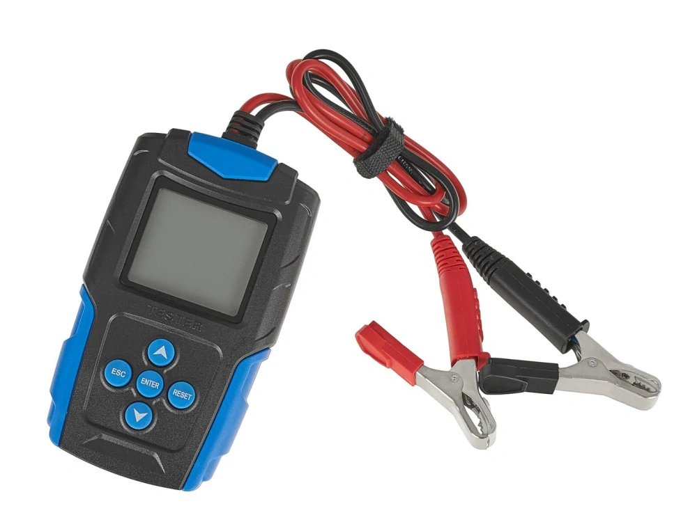 GEKO G80031 Tester měřič voltmetr, 12 / 24V 3Ah-200Ah tester baterií akumulátorů LCD