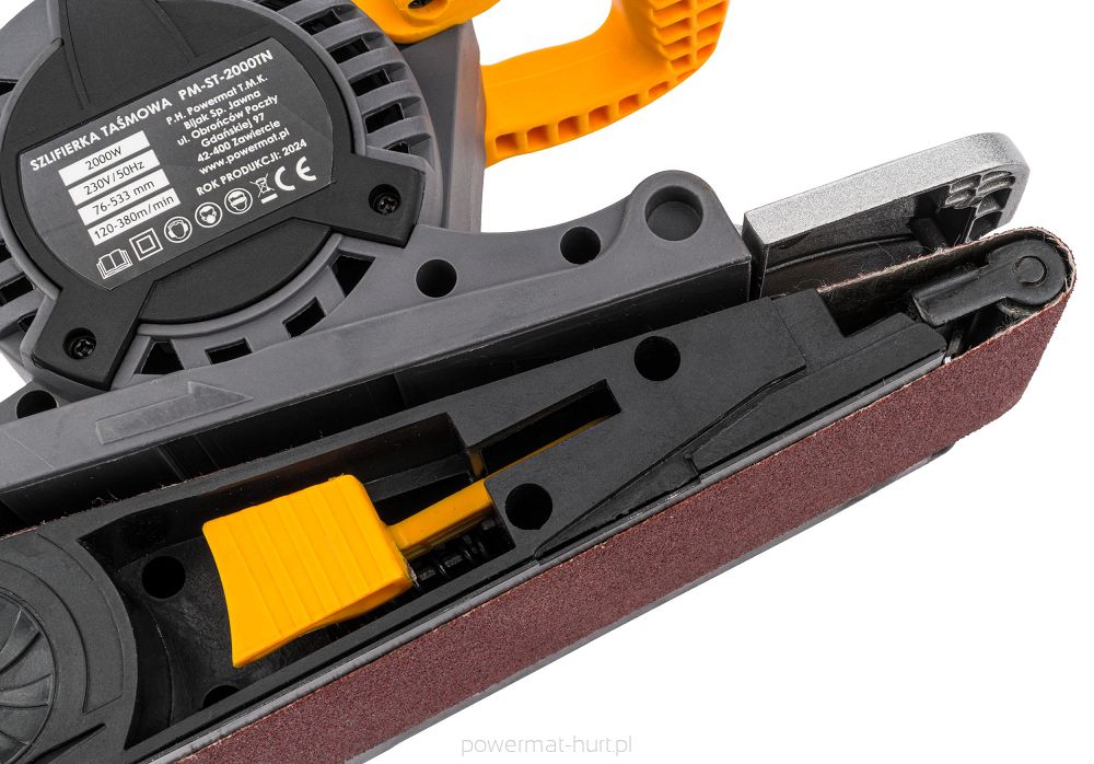 POWERMAT PM-ST-2000TN 2000W Pásová bruska na dřevo kov plast