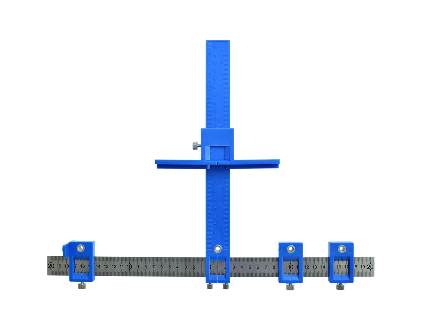 GEKO G64998 Univerzální šablona měřítko pravítko pro měření otvorů 410x300mm