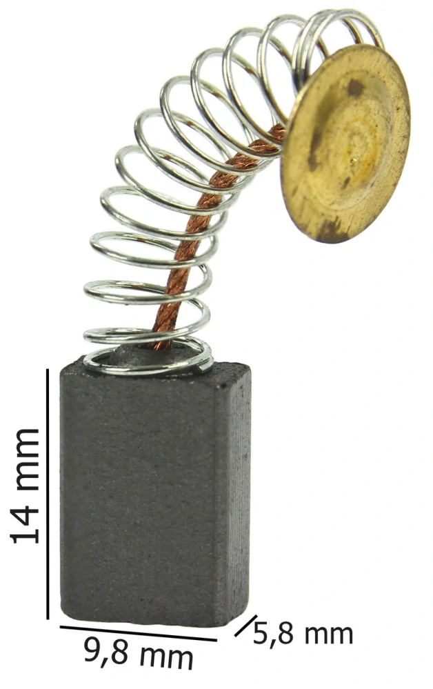 Mar-pol S80490 Uhlíkový kartáček náhradní uhlíky 5,8x9,8mm pro elektronářadí 1 pár