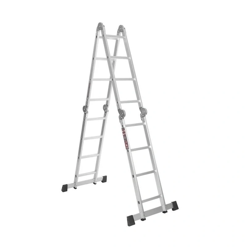 KRAFT&DELE KD4071 Hliníkový Žebřík 4x4 460cm multifunkční s PLATFORMOU kloubový skládací