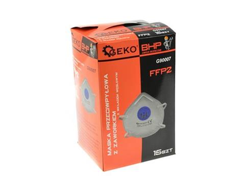 GEKO G90007 OCHRANNÁ MASKA proti prachu ventil FFP2 respirátor rouška
