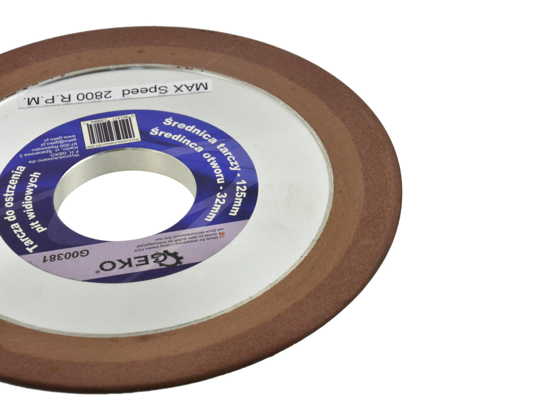GEKO G00381 Diamantový kotouč pro ostření vidiových kotoučových pil 125x32mm