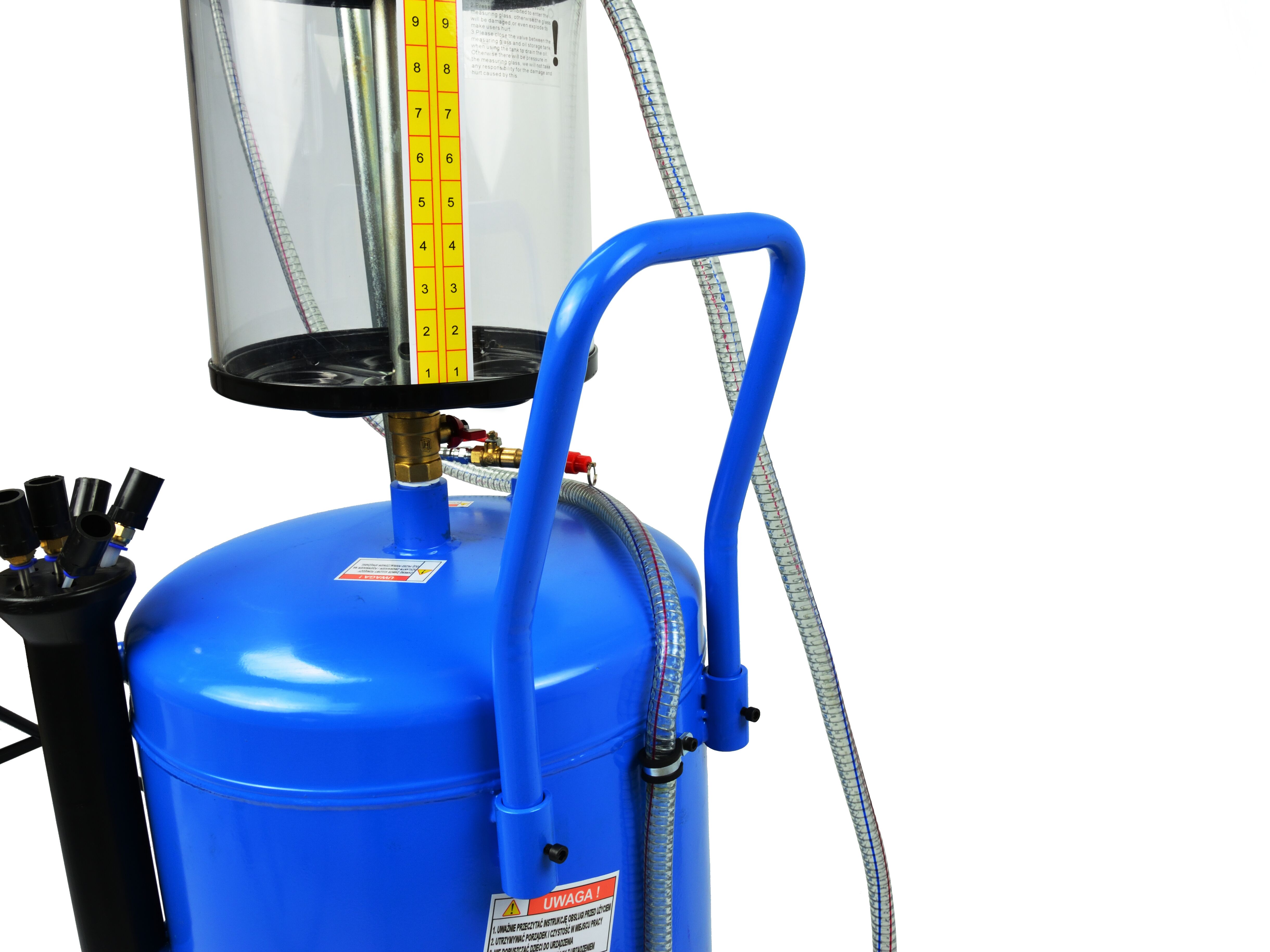 GEKO G02120 Pneumatická odsávačka vypouštěčka oleje 80L jímka, trychtýř