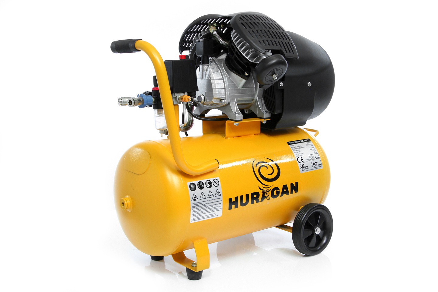 Marpol M88002 KOMPRESOR 50L 2T HURAGAN 440L/min, 8Bar 2,2kW