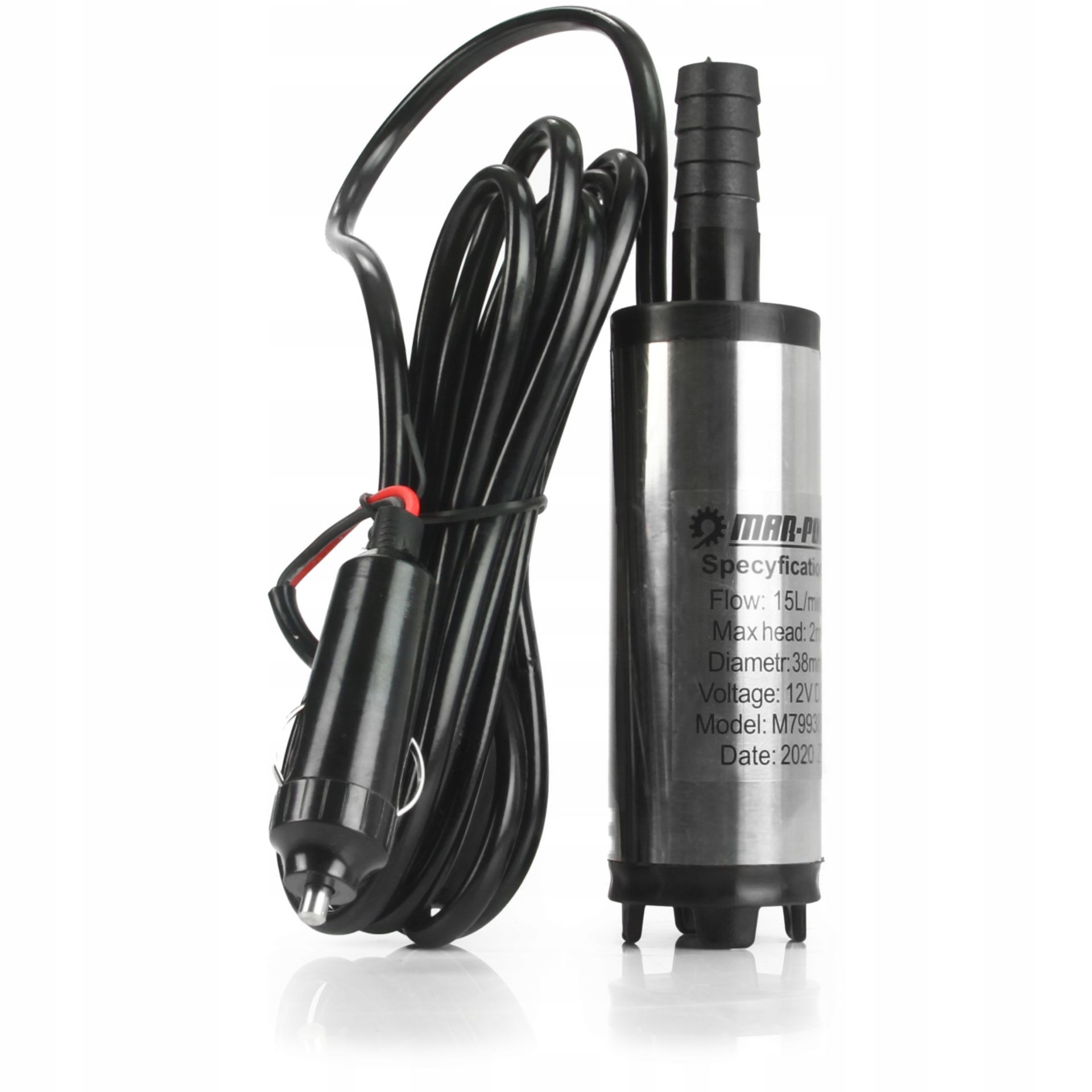 MAR-POL M79938C ČERPADLO NA OLEJ NAFTU PŘEČERPÁVAČ 12V 38mm