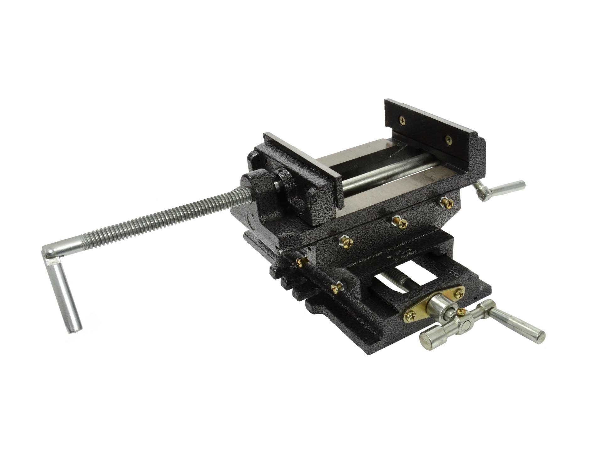 GEKO G01028 Křížový svěrák dvouosý s čelistí 125mm dílenský strojní