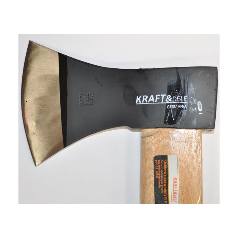 KRAFT&DELE KD201 DŘEVĚNÁ SEKERA, tesařská 1200G / 650MM KVALITNÍ