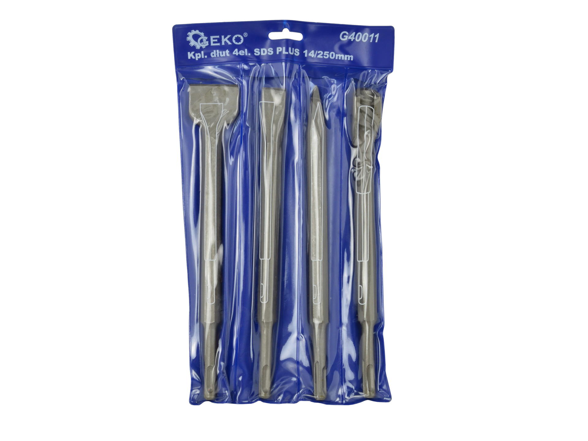 GEKO G40011 Dláto sekáč SDS Plus, sada 4ks do vrtačky