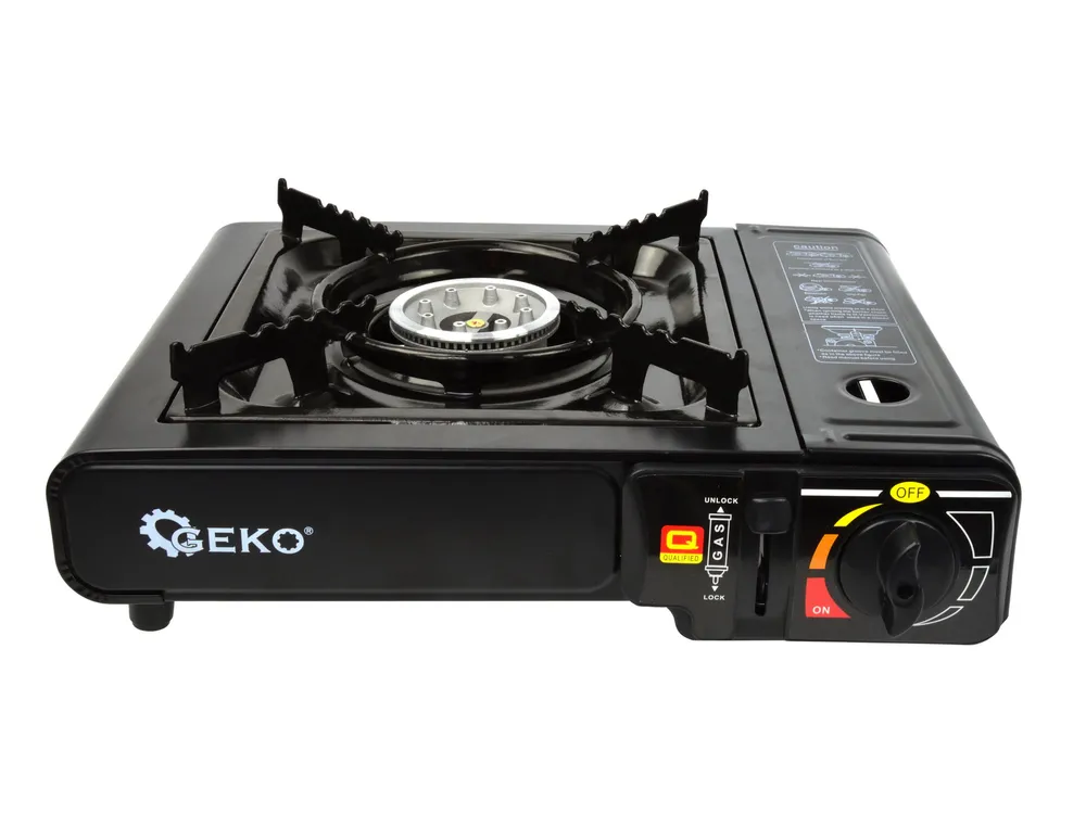 GEKO G80521 Turistický plynový vařič sporák + nástavec na grilováni