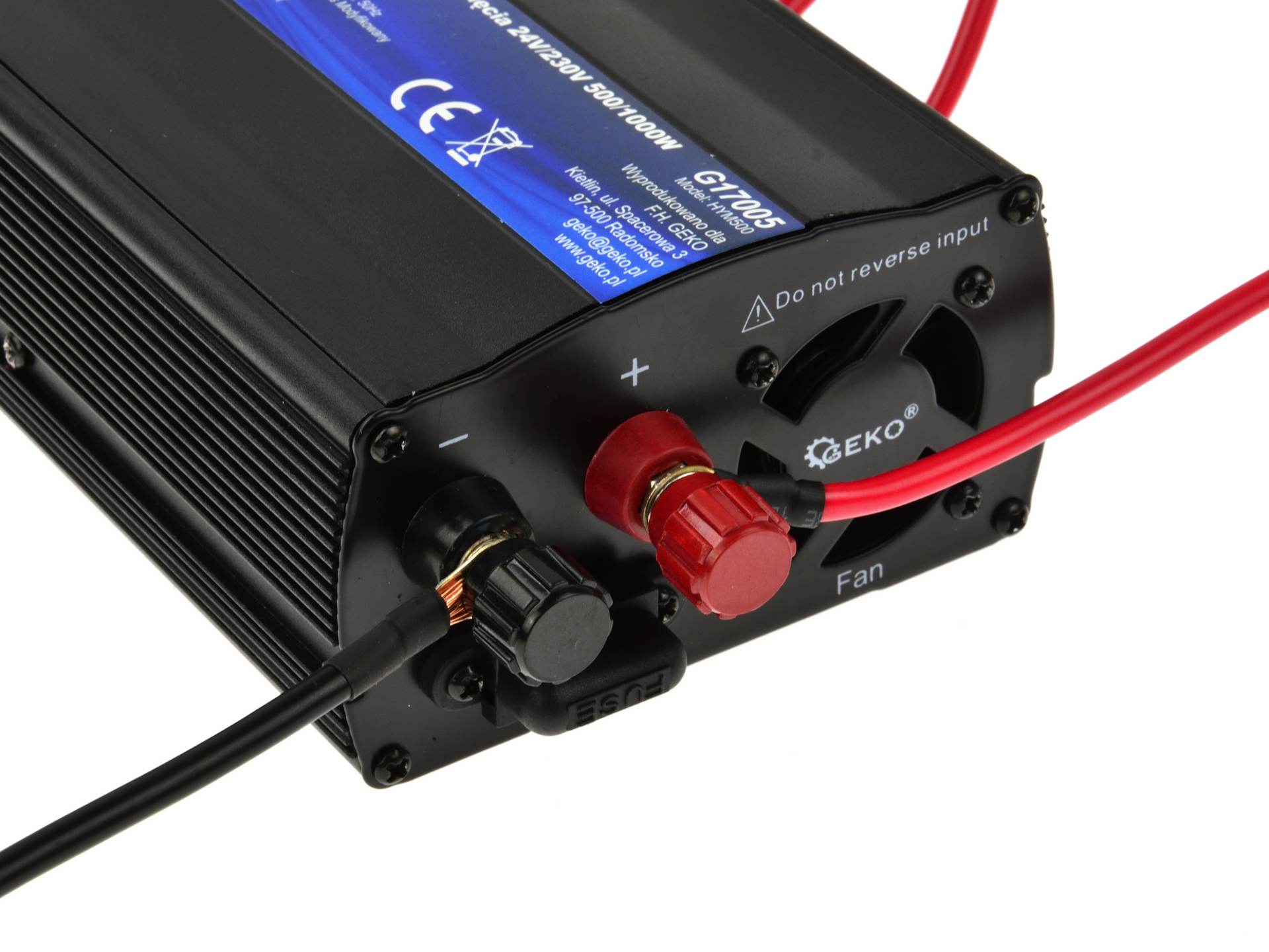 GEKO G17005 Měnič napětí pro auta, čluny 24V 230V 500W/1000W
