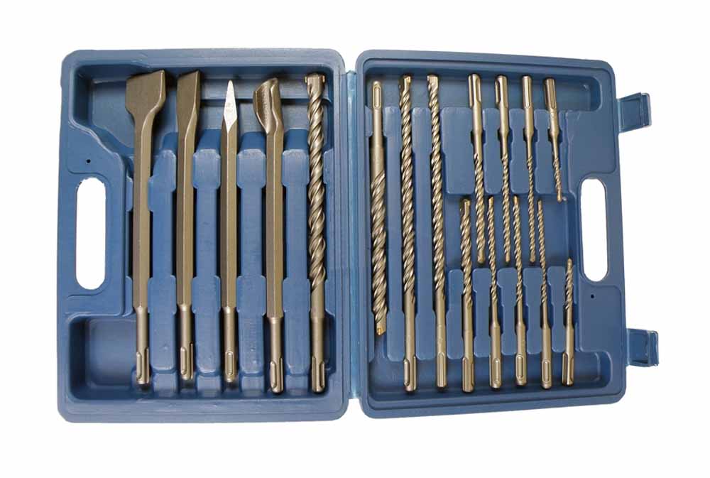 Silver S10716 17ks SADA 13 vrtáků SDS plus 4 dláta, vrták vrtáky na beton