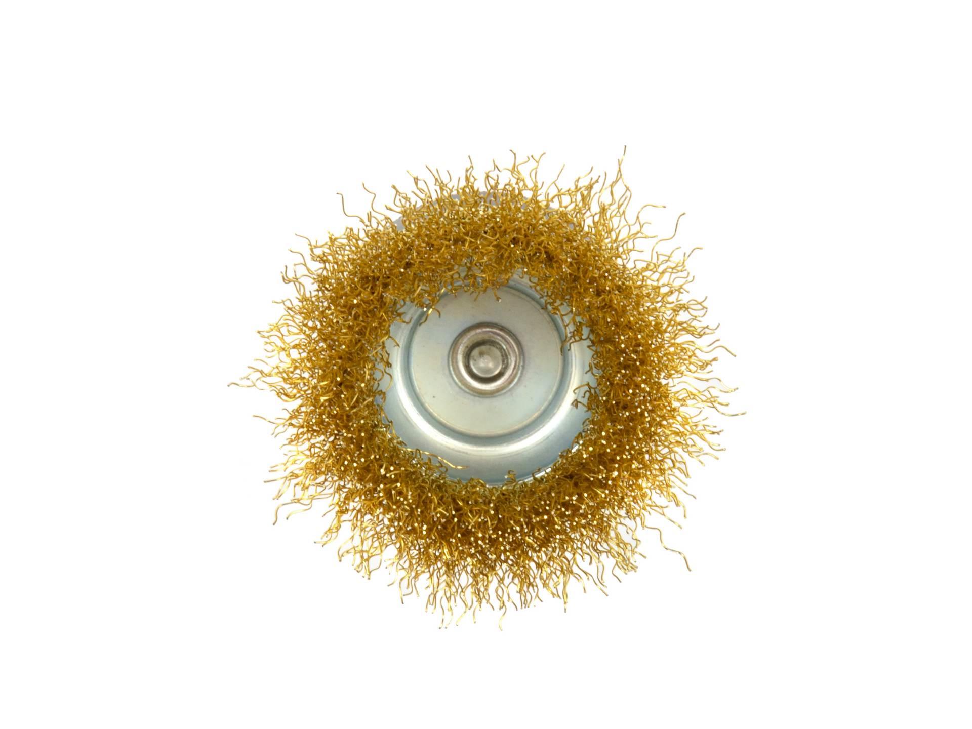 GEKO G00620 Drátěný mosazný kartáč dráťák 75 mm / 3 " 