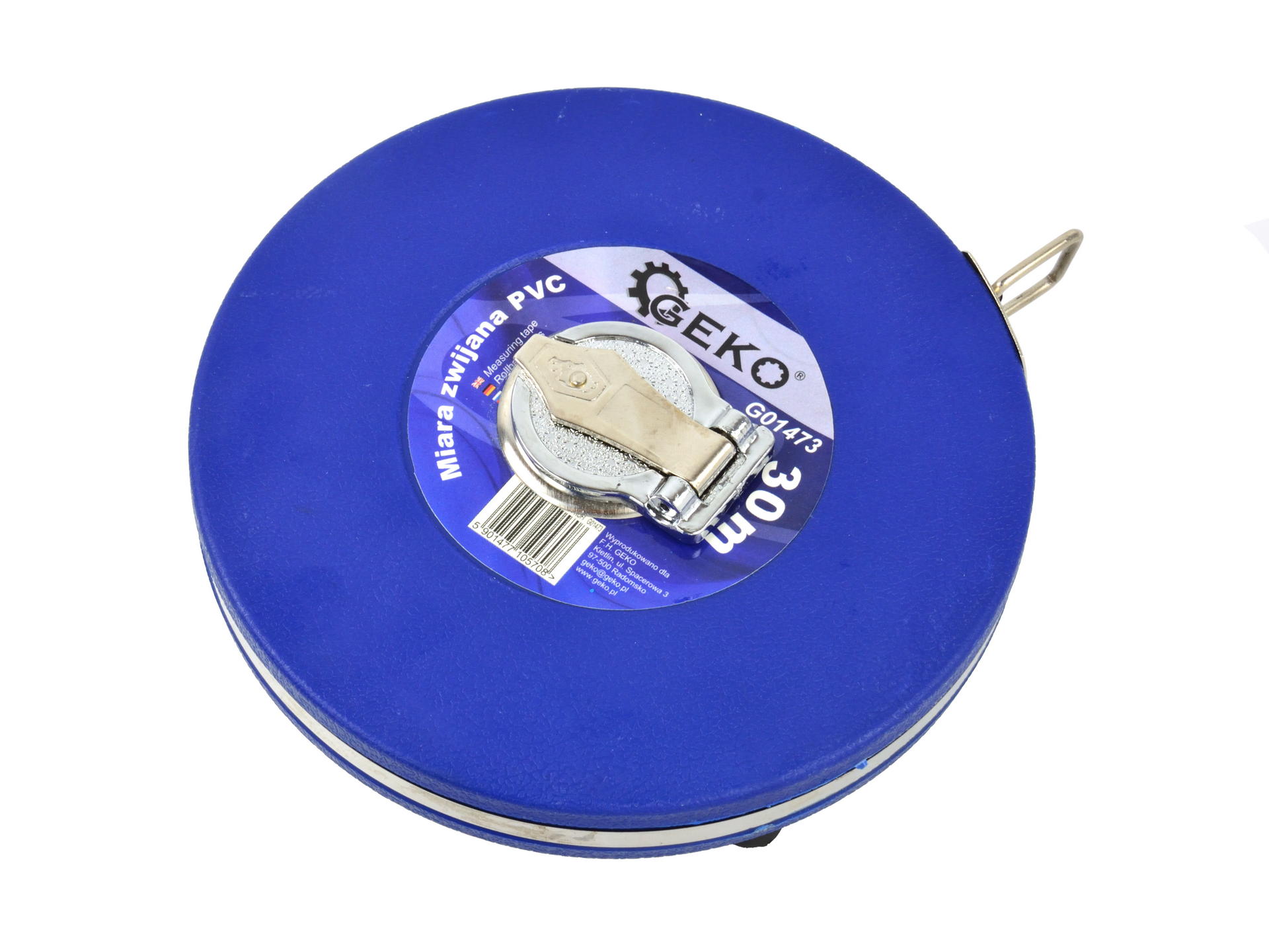 GEKO G01473 Měřící pásmo svinovací metr, měřítko PVC 30m měřící pásek